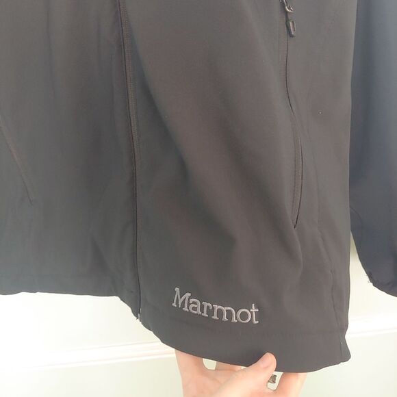 Marmot Men's Black Tempo Jacket Size XL Work Logo Leak Smart Pro - Picture 3 of 8
